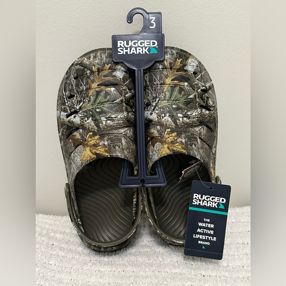 Rugged Shark Kids Camouflage Eva Clogs - Picture 9 of 11